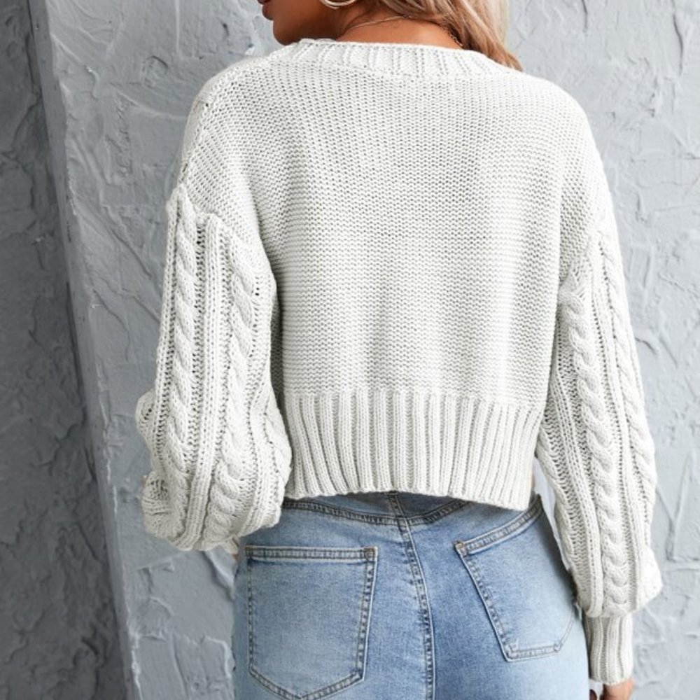 Crop Cardigan With Camisole - Picture 5 of 5
